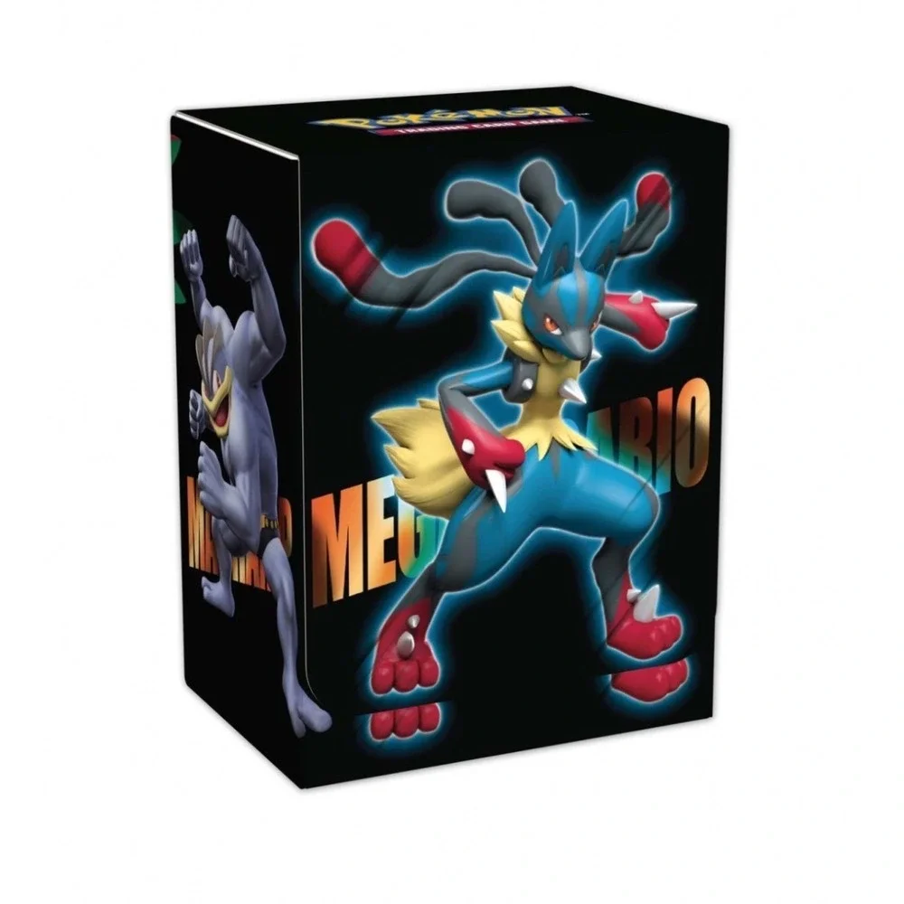 Pokemon TCG Mega Lucario Deck Box Hawlucha Landorus 291-76018 New Sealed